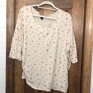 A&D short sleeved dolman top